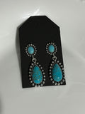 Small Oval Turquoise Earrings