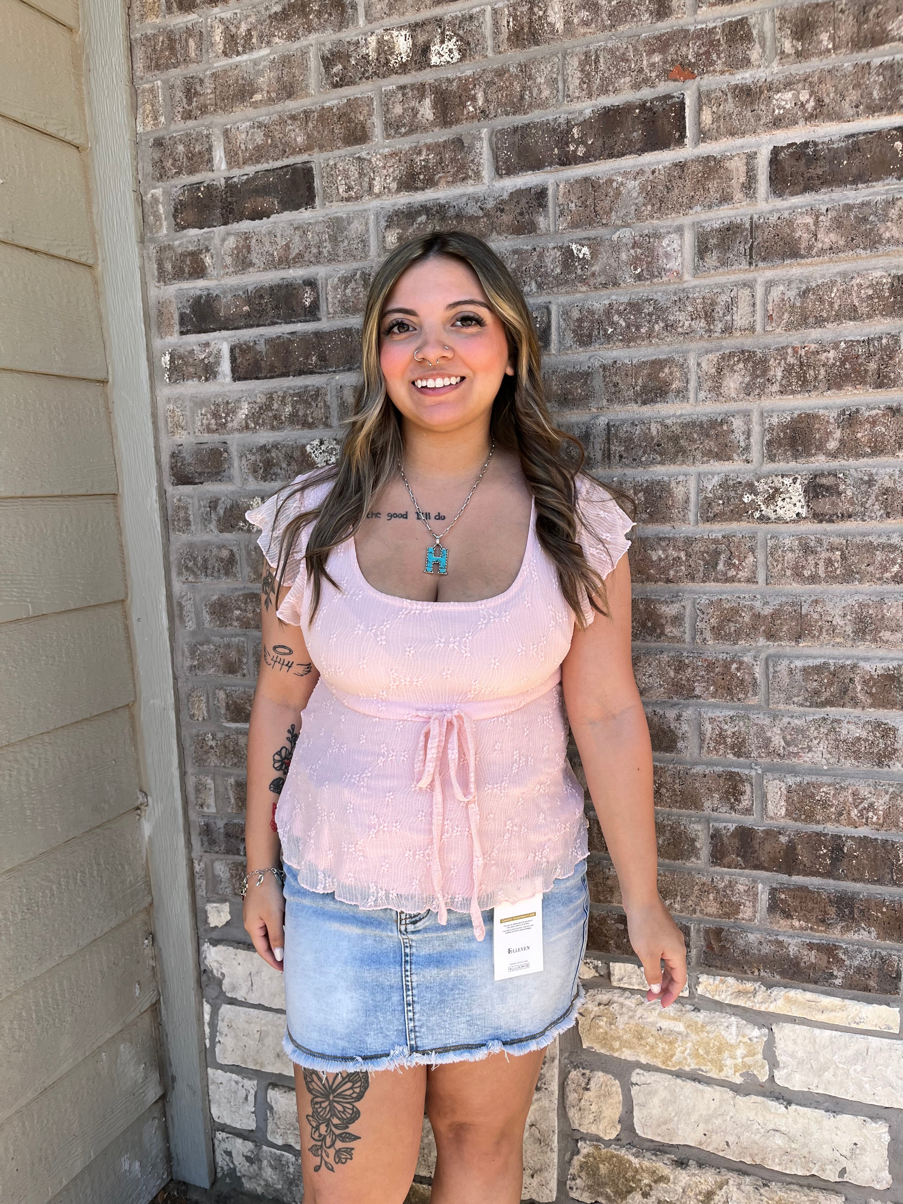 Dainty ruffle top