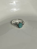 Knuckle Round Turquoise Ring