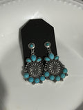 Coin Turquoise Earrings