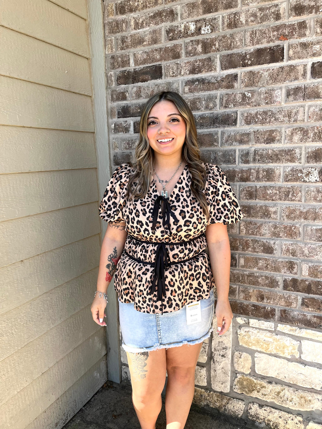 Leopard Amelia Top