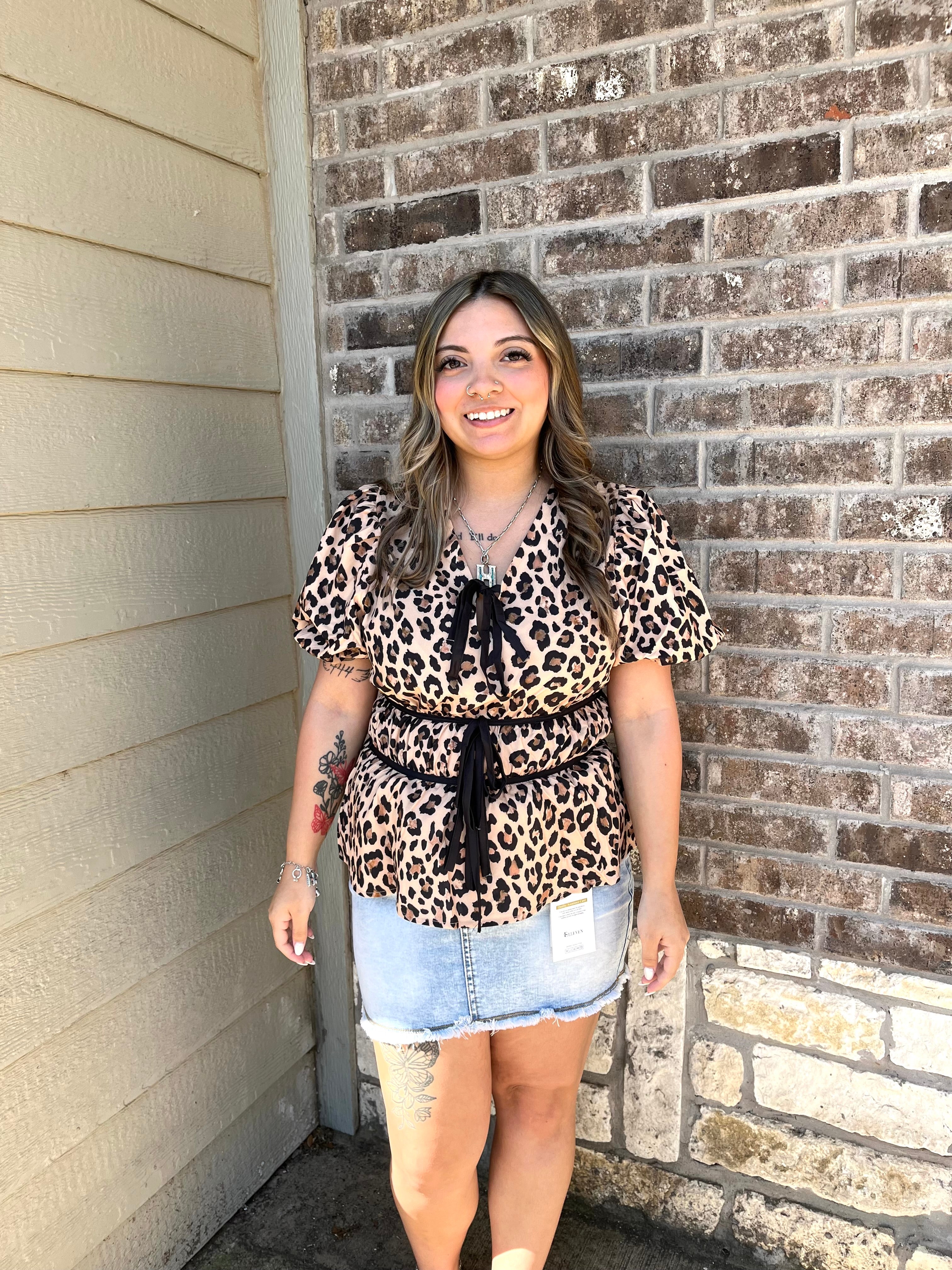 Leopard Amelia Top
