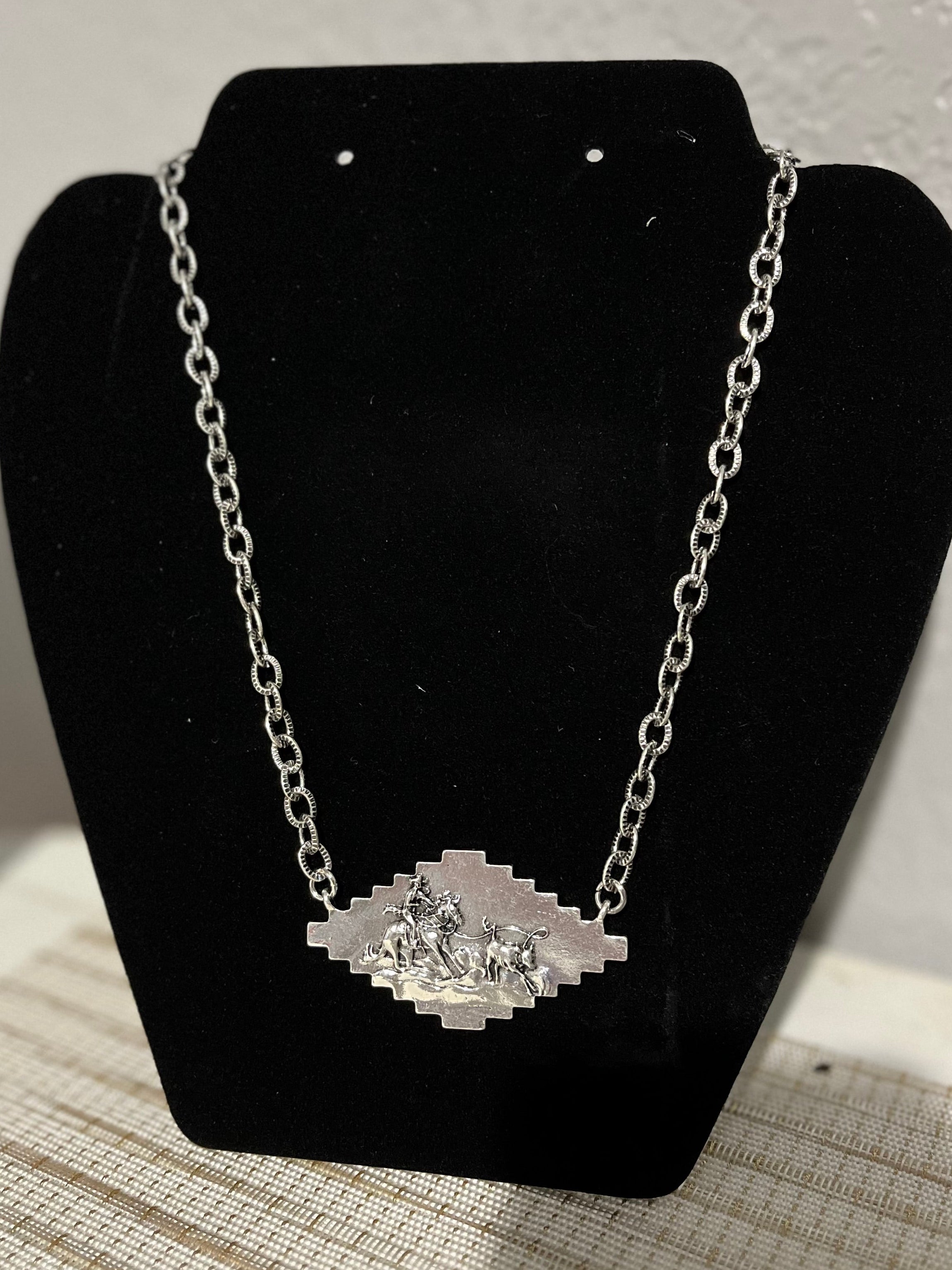 Calf Roper Necklace