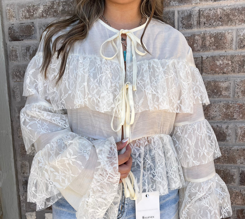 Western Chic Ruffle Top