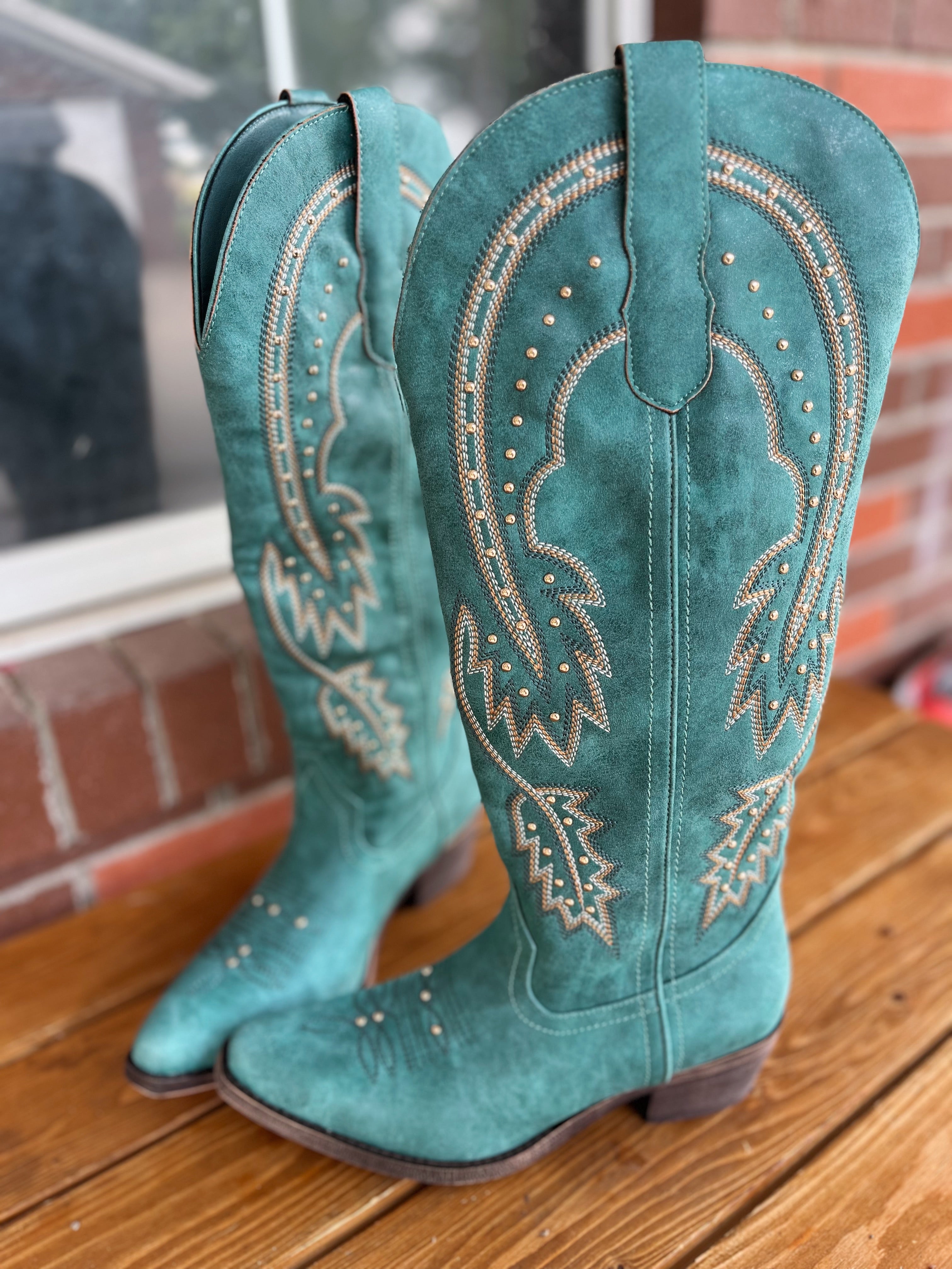 Turquoise Cowboy Boots