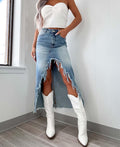 Outlaw Woman Front Slit Skirt