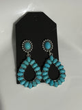 Tear Drop Turquoise Earrings