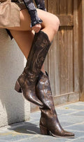 Deep Brown Cowboy Boots